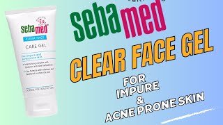 Sebamed Clear Face Care Gel Review  Water Based Moisturiser  Oily Acne Prone Skin  skincare [upl. by Mushro]