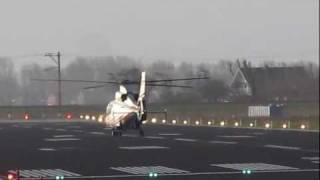 AS365 landing at Den Helder Airport [upl. by Gery]