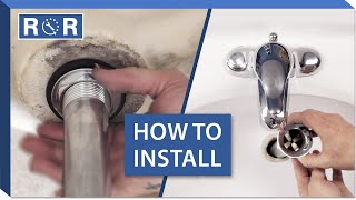 How to Install a Bathroom Sink Drain  Repair and Replace [upl. by Haldes]