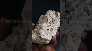 Faden Quartz specimen aquamarinewindowquartzcrystalmineraltourmalinejewellrygemstonerubiart [upl. by Yecaw]