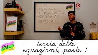 Matematica  LEZ20  Teoria delle equazioni Parte I [upl. by Notnek]