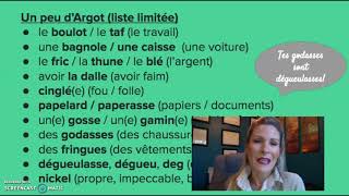 Argot Verlan amp Gros Mots Français French Slang amp Cuss Words [upl. by Adnotal]