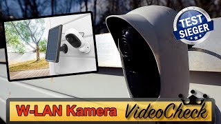 🔴 TESTSIEGER IP WLAN KAMERA 2019 mit SOLAR im Langzeittest [upl. by Noeled841]