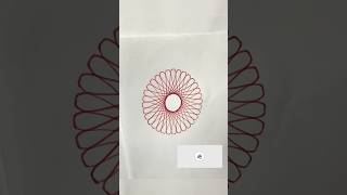 Spirograph ruler design ASMR Satisfying shorts spirograph [upl. by Sidoney]