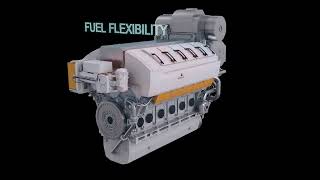 world most efficient 4 stroke marine auxiliary engine wartsila 31 [upl. by Rind]