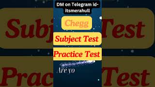 Chegg Practice Test  Chegg Subject Test  Chegg Reviewer Test 💥🔥 chegg practicetest subjecttest [upl. by Margi833]