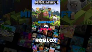 Minecraft Vs Roblox foryou shorts trending minecraft roblox [upl. by Aiksa]