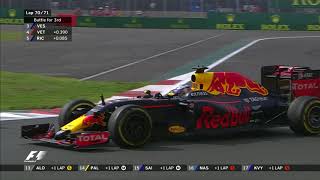 Vettel Verstappen And Ricciardo Battle  2016 Mexico Grand Prix [upl. by Gris]