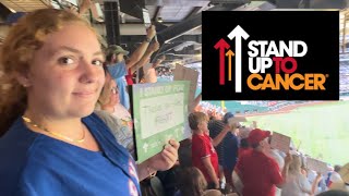 Stand Up To Cancer Moment at Globe Life Field TexasRangers [upl. by Schofield]