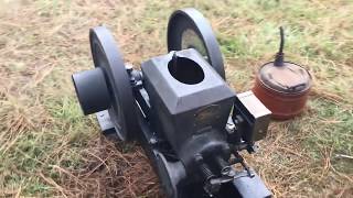 3 HP Stover K Hit amp Miss Engine Short Run timing check [upl. by Nonnarb191]