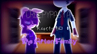 •×Creepypasta Reacts To Afton Family×• Michael Afton amp William Afton SHIPS [upl. by Silrac]