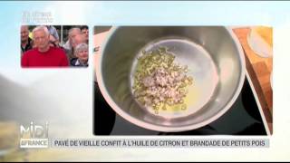 RECETTE  Pavé de vieille confit à lhuile de citron [upl. by Attenrad]