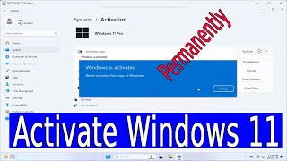 How To Activate Windows 11 Permanently  Windows11 [upl. by Ahsoik]