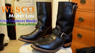 Wesco Boots  Mister Lou 7600 in black Horween CXL Horsehide Strip Wesco since 1918 [upl. by Ayote]