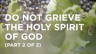 Do Not Grieve the Holy Spirit of God Part 2 of 2  01122024 [upl. by Kcirrej]