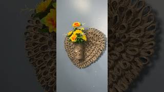 Rustic Wall Decor  DIY Jute Craft short youtubeshort reel viral viralshort viralreel [upl. by Revell]