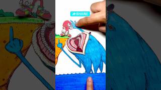 The best laugh 2  Shin Sonic vs Sonic team sonic stopmotion drawing animation [upl. by Enawtna813]