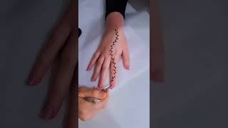 Simple mehndi design 🤯 Instagram trendingsorts mehndi [upl. by Corabella28]