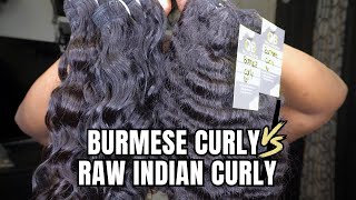 Burmese Curly Vs Raw Indian Curly Hair Which Do I Prefer [upl. by Legir]