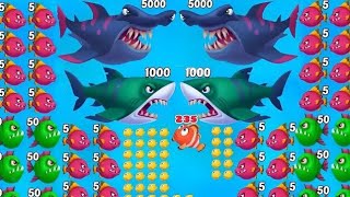 Fishdom Ads Mini Games Hungry Fish  New update 223 level Trailer video [upl. by Mossman]