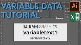 How to use variable data  Adobe Illustrator CC Tutorial [upl. by Adnwahsar]