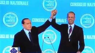 Angelino Alfano incoronato segretario politico del PDL [upl. by Ennove944]