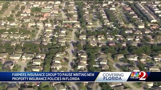 Farmers Insurance Group stops writing new property policies in Florida [upl. by Enoitna]