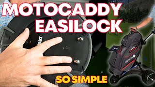 Motocaddy Easilock The Secret to Effortless Golf Bag Attachment [upl. by Egroej]