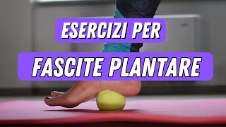 🔴ESERCIZI PER FASCITE PLANTARE [upl. by Enetsirk138]