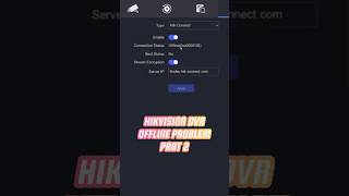 Hikvision DVR Offline Problem  Part 2 cctv cctvcamera hikvision [upl. by Liv812]