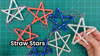 Take Home Workshop Straw Stars [upl. by Malo776]