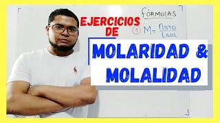 Unidades de Concentración Químicas Molaridad y Molalidad [upl. by Adlee]