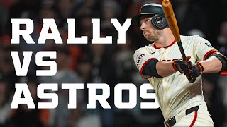 Giants Win in Dramatic 10thInning Comeback  San Francisco Giants vs Houston Astros Highlights [upl. by Laundes]