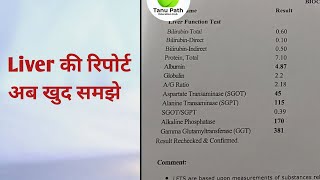 LFT results explained  LFT report in hindi  LFT report kaise dekhe [upl. by Latty664]