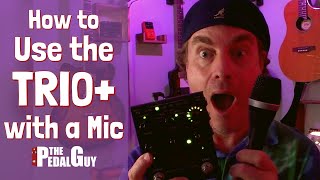 The Pedal Guy Presents How to Use a Dynamic Mic with the Digitech Trio Plus Looper [upl. by Hulbig]