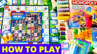 🏗️CÓMO JUGAR Monopoly BUILDER HOW TO PLAY en ESPAÑOL😱REGLAS amp REVIEW🎲JUEGO de MESA HASBRO [upl. by Kippie]