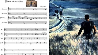 Gladiator We are free Honor him Partitura flauta dulce Hans Zimmer Sheet Music [upl. by Saunder240]