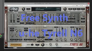 Free synth  uhe Tyrell N6  No Talking [upl. by Allehc]