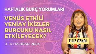 VENÃœS ETKÄ°LÄ° YENÄ°AY Ä°KÄ°ZLER BURCUNU NASIL ETKÄ°LEYECEK HAFTALIK BURÃ‡ YORUMLARI 39 HAZÄ°RAN 2024 [upl. by Ck]