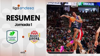 Unicaja  Bàsquet Girona 9073 RESUMEN  Liga Endesa 202425 [upl. by Jempty302]