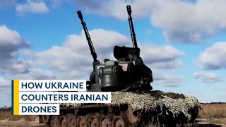 Ukraine The Germanmade antiaircraft gun taking down Russian drones [upl. by Zetram]