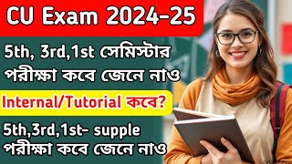 CU exam date 2024  5th and 3rd semester exam date  CU supplementary exam date  1st semester exam [upl. by Ahseken]