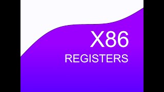 x86 Assembly Registers 2020 [upl. by Corella]