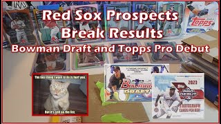 Bowman Draft and Topps Pro Debut  Red Sox Prospects Break Results [upl. by Jyoti]