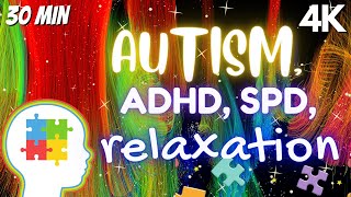 Autism Adhd Spd Sensory Music Beautiful Colorful Visuals [upl. by Oine]