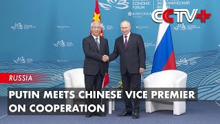 Putin Meets Chinese Vice Premier on Cooperation [upl. by Yrtsed]