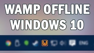 Solved WAMP Yellow Icon Windows 10 [upl. by Ahsirtap]