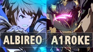 GBVSR🔥Albireo Gran Vs A1r0ke Vaseraga🔥 High Level Gameplay [upl. by Morrie]