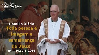 Toda pessoa é imagem e semelhança de Deus Diác Dalfredo  Homilia  04112024 [upl. by Nnaycart199]