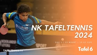 NK Tafeltennis 2024 Dag 1  Tafel 6 [upl. by Thirzia]